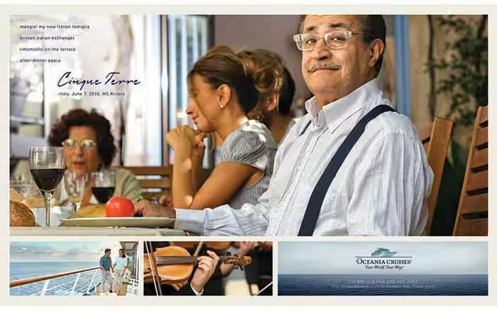 Oceania Cruises’ New Advertising Campaign Brings to Life Its Signature Culinary Excellence and Destination Expertise