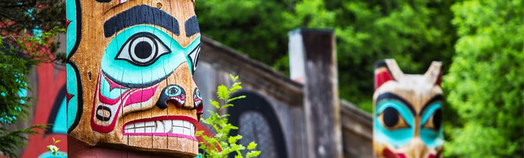 Discover native tribes totem pole carvings while on an Alaskan cruise shore excursion.