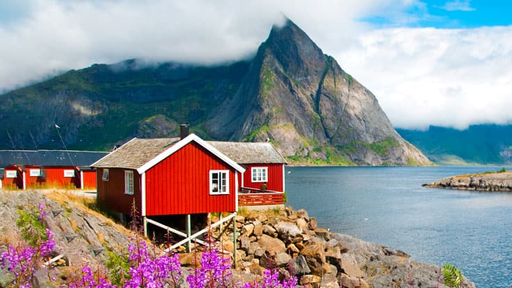 Fish, hike or see the Northern Lights in Reine on a Norwegian cruise excursion aboard Oceania Cruises.