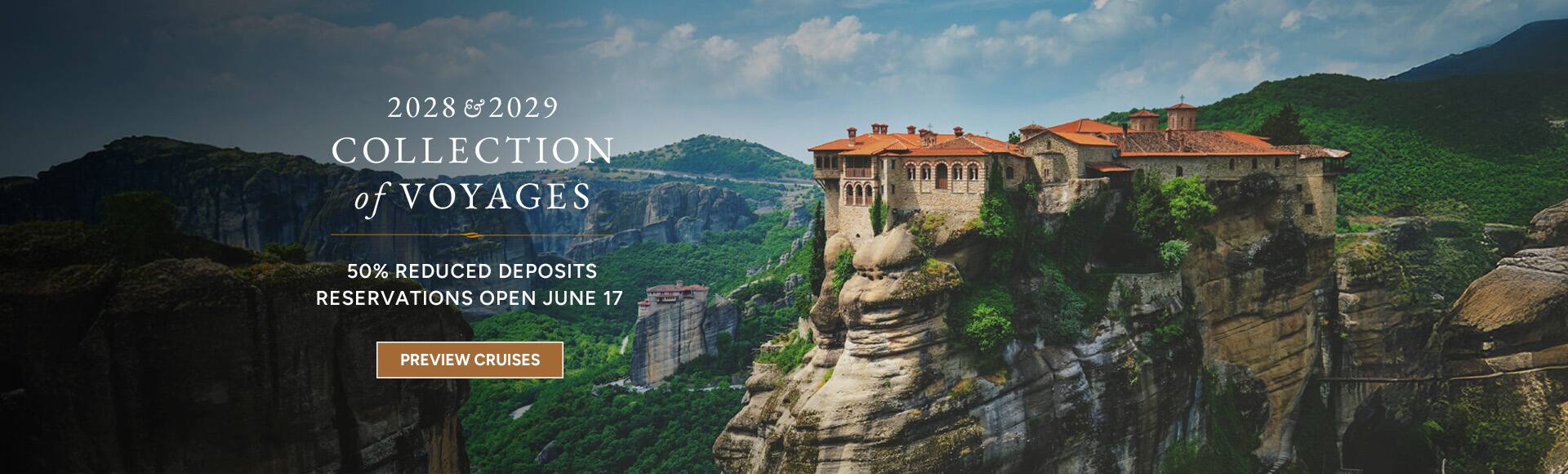 Oceania Cruises 2028 & 2029 Collection of Voyages with 50% Reduced Deposits