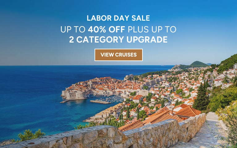 Oceania Cruises Labor Day Sale. Up to 40% off plus up to a 2 category upgrade.
