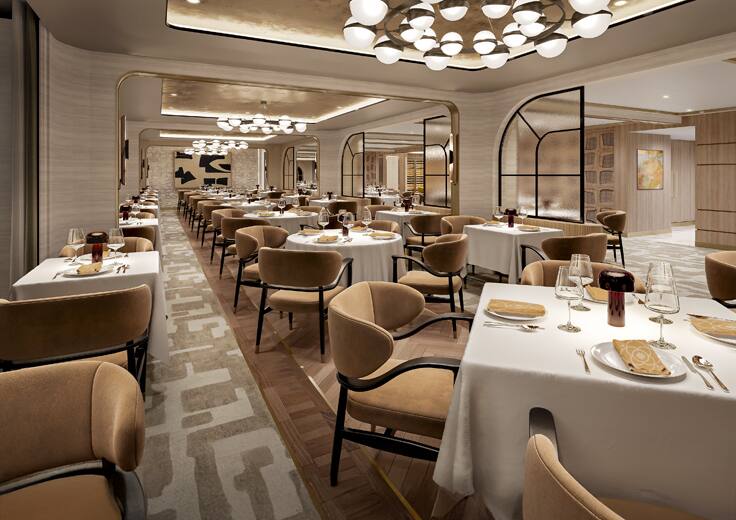Toscana Restaurant on Oceania Sonata