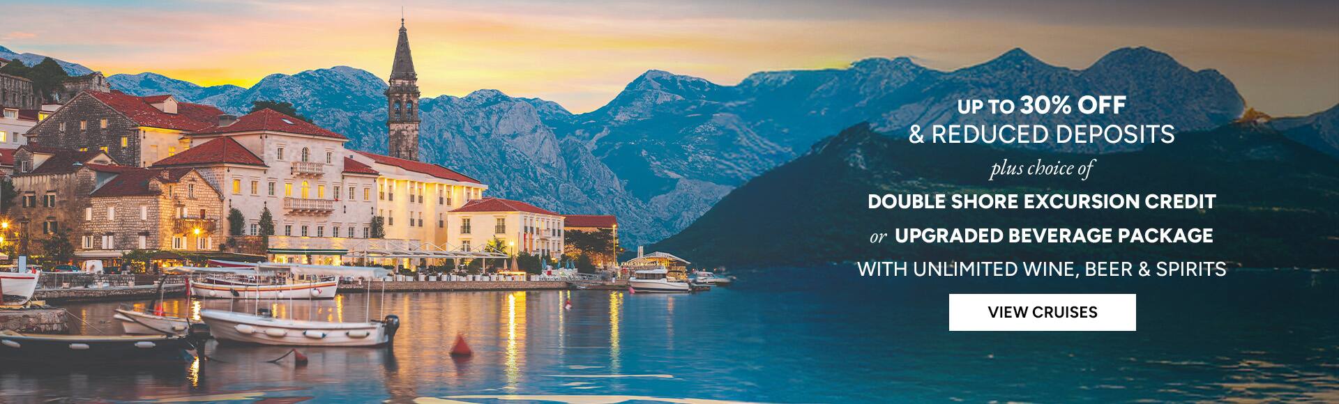 Oceania Cruises Upgrade Your Experience Offer, Cruises to Kotor, Montenegro