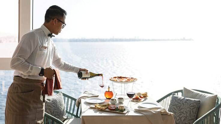 The Pizzeria onboard Oceania Aurelia