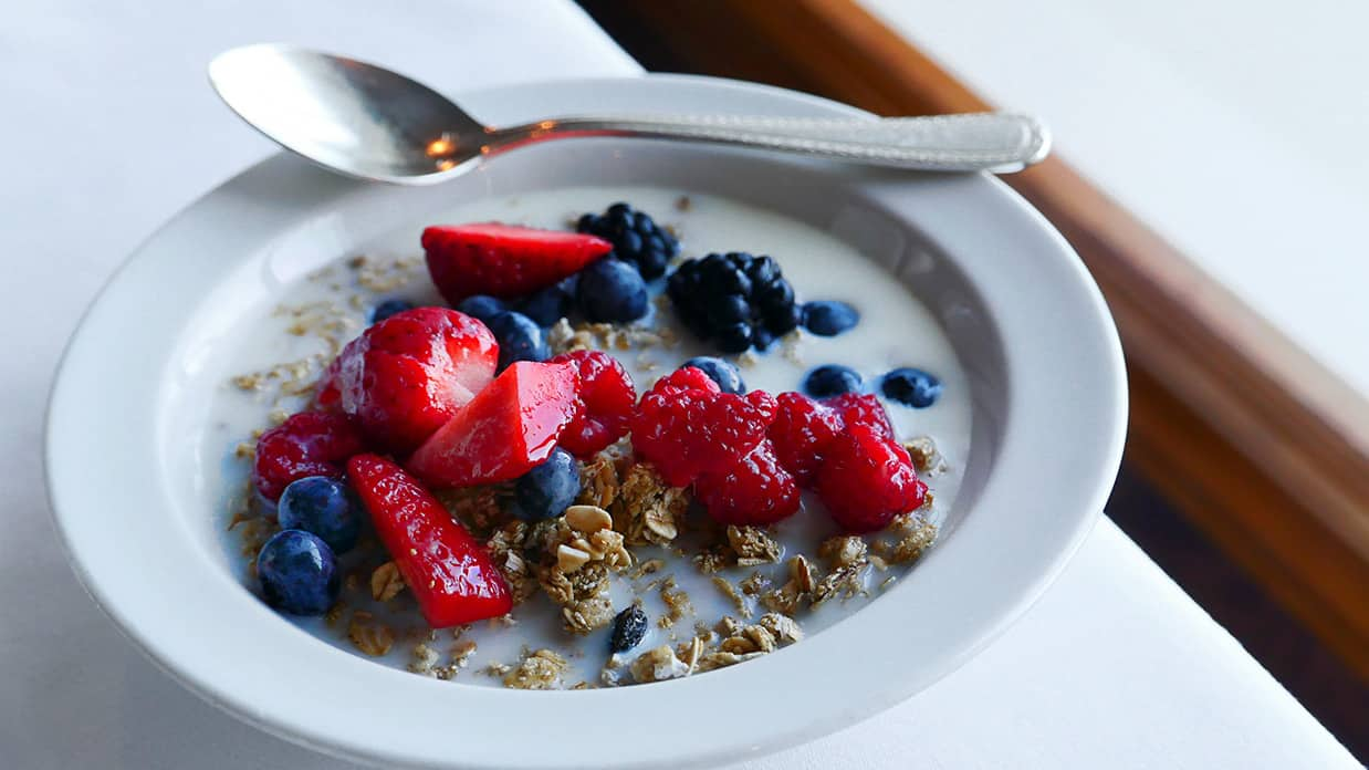 Breakfast Cereal at Marinas' Waves Grill 