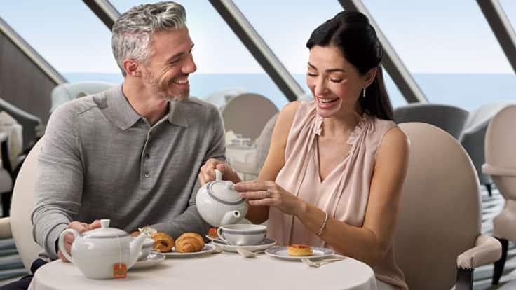 Afternoon tea on board Marina