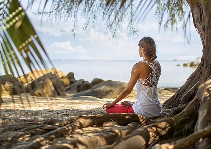 Yoga at the beach